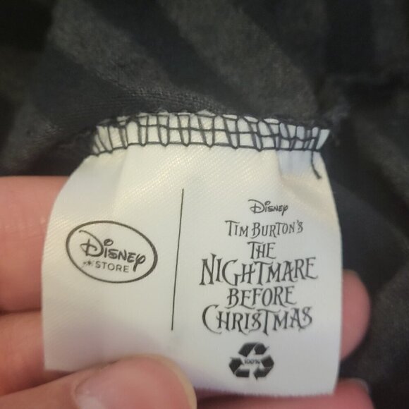 Disney Store Nightmare Before Christmas Jack & Sally Striped T-Shirt L Women's - Picture 8 of 12